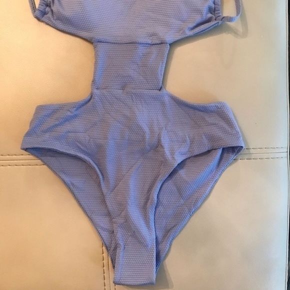 ZAFUL Textured Criss Cross Cutout One Piece Swimsuit NWT - Picture 6 of 9